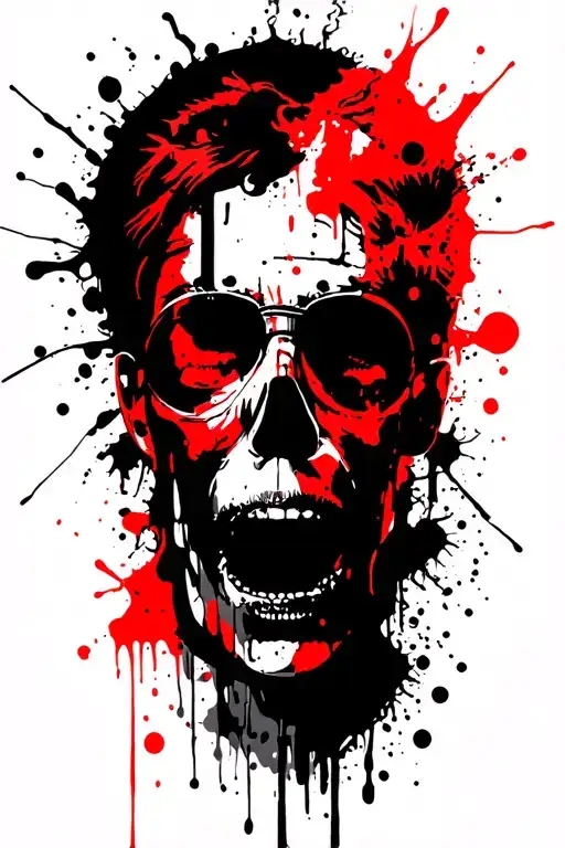 polka trash country & bluegrass tattoo design idea