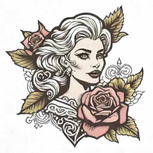 elsa tattoo design idea