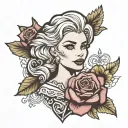 elsa tattoo design idea