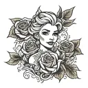 elsa tattoo design idea