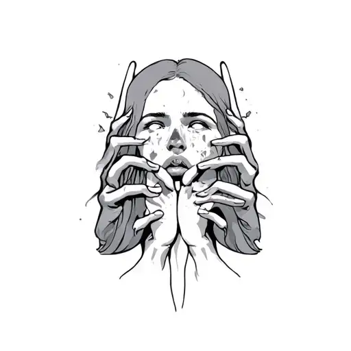 adhd breathe anxiety mental health tattoo design idea