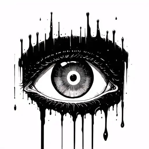 Itachi's eyes bleeding tattoo design idea