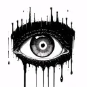 Itachi's eyes bleeding tattoo design idea