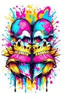 Twin tattoo design idea