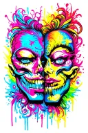 Twin tattoo design idea