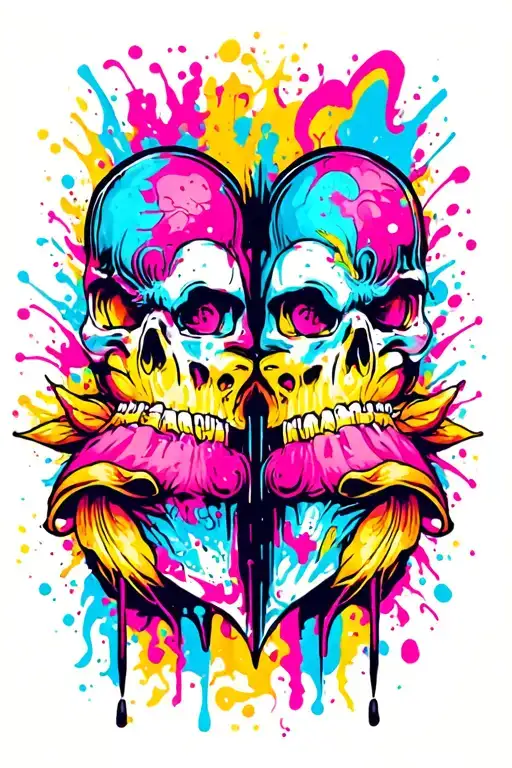 Twin tattoo design idea