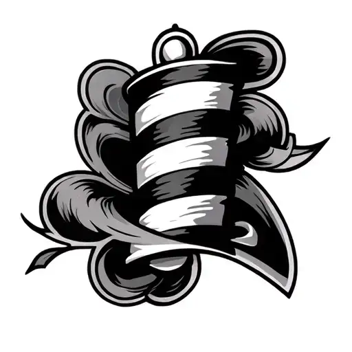Barber Pole tattoo design idea