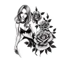 Slut tattoo design idea