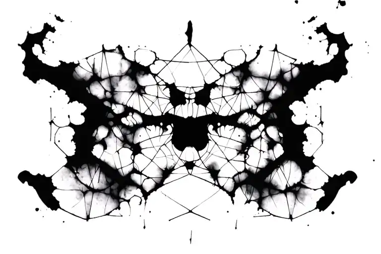 Rorschach inkblot tattoo design idea