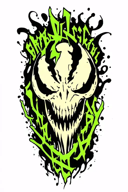symbiote wrap my arm tattoo design idea