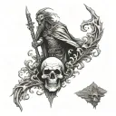 god following me out of the valley of the shadow of death tattoo design idea