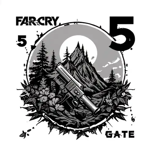 far cry 5 Eden's gate tattoo design idea