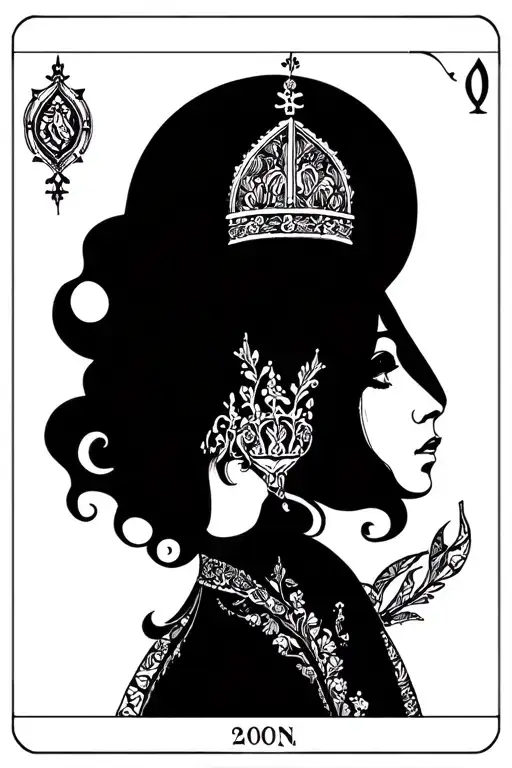 tarot card the empress tattoo design idea