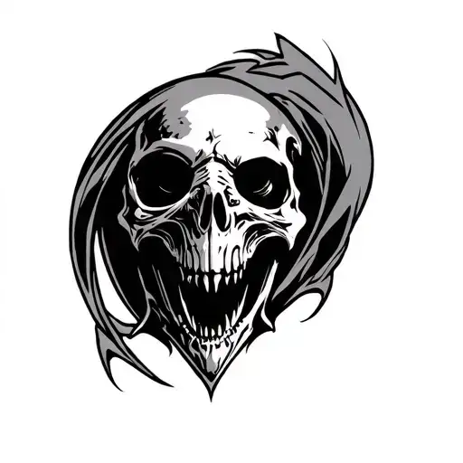 reaper death seal tattoo design idea