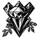 Diamond In The Rough tattoo design idea