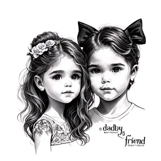 daddys best friend(Daughter) tattoo design idea