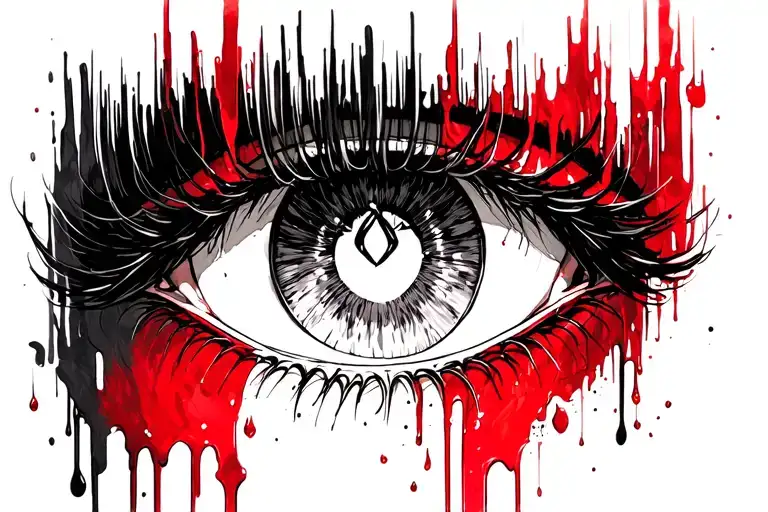 Levi Ackerman aura eyes with blood anime style tattoo tattoo design idea