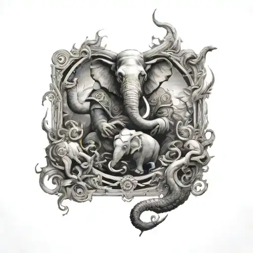 Emperors and Elephants, Devil in the Lake  Music tattoo design idea