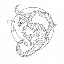 Alexandra, Scorpio, Montreal tattoo design idea