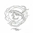Alexandra, Scorpio, Montreal tattoo design idea