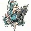 booty squeeze tattoo design idea