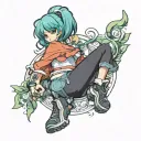 booty squeeze tattoo design idea