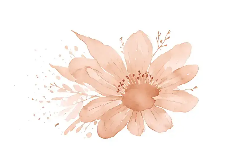 Beige pattern tattoo design idea