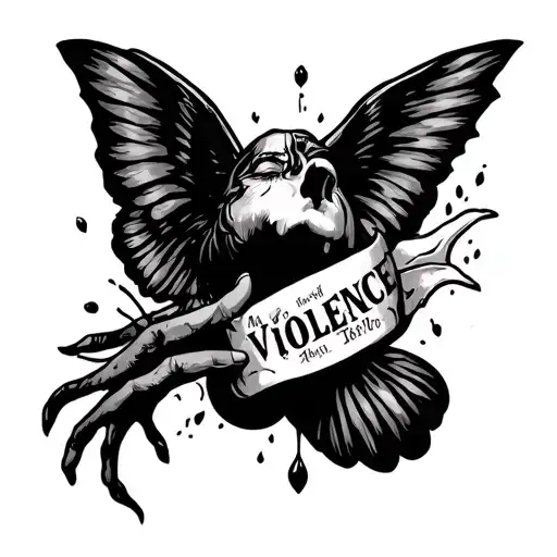 Domestic Violence tattoo design idea