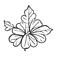 acorn and oak leaf clover intertwined tattoo design idea