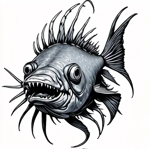 Angler Fish tattoo design idea