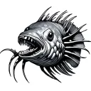 Angler Fish tattoo design idea