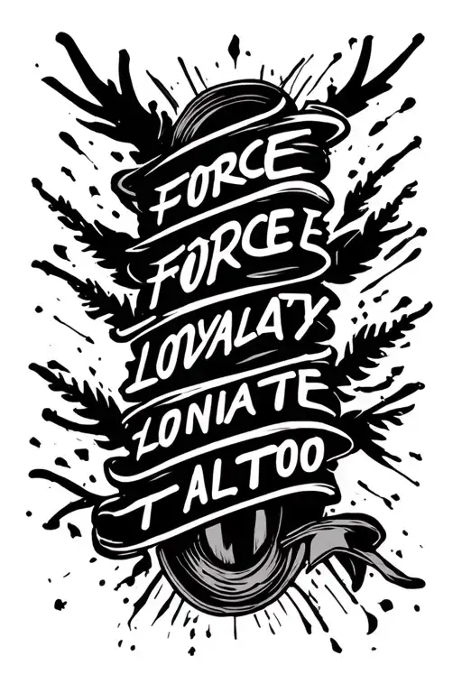 1. Triceps (rear of the arm): • Text: five vertical words having a strong meaning (eg force, loyalty, honne tattoo design idea