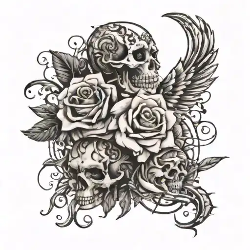 wasted years on drugs lost a mother 4 sisters one brother father and 12 nephews but I'm fixing myself tattoo design idea