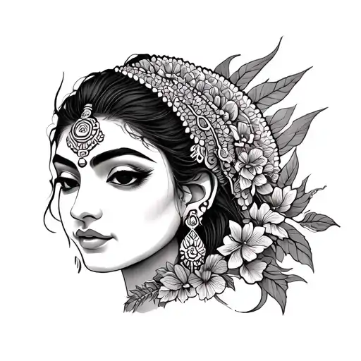 "Paiki Ganga" blank tattoo design idea