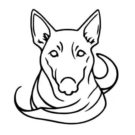 ghost dog tattoo design idea
