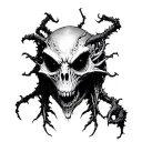 Tattoo inspired by creatures from the Necronomicon tattoo design idea