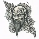 Fear god on hand tattoo design idea