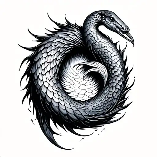 Eel  ink art as in nordic times tattoo design idea