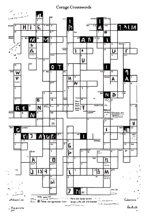 corage crosswords several languages tattoo design idea