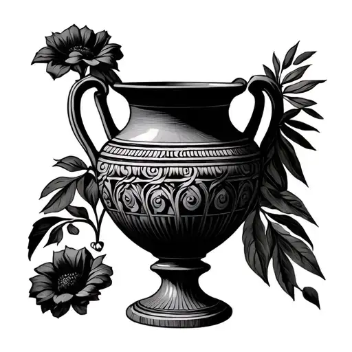 Greek Vase tattoo design idea