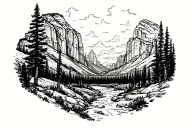 Zion national park tattoo design idea