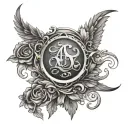 Alexis amd Terence name design tattoo design idea