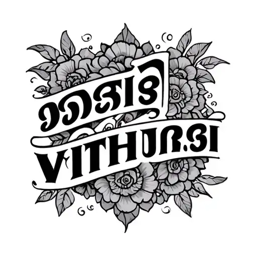 Tamil name Vithursha , wife name tattoo tattoo design idea