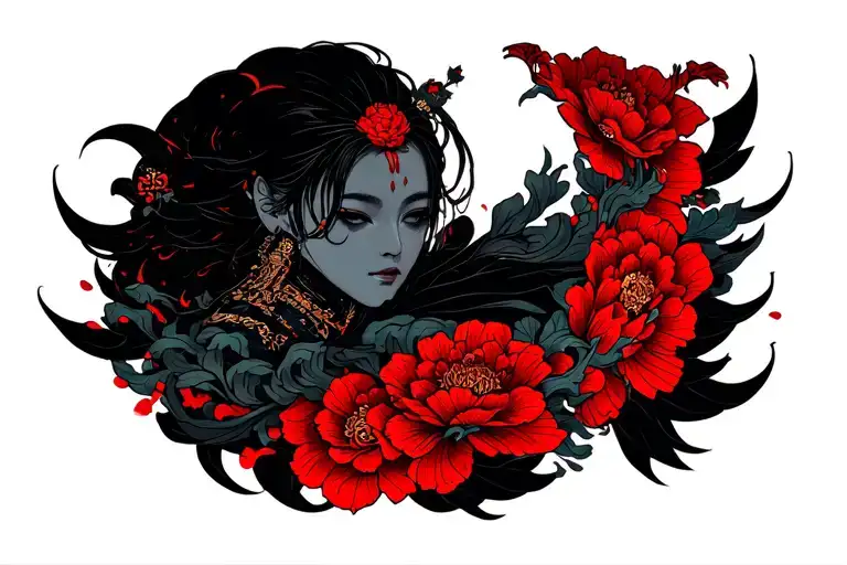 cyber sigilism tattoo design idea