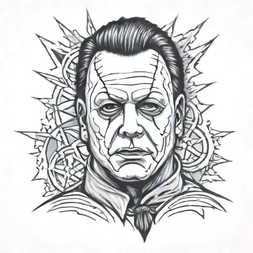 Michael myers tattoo design idea
