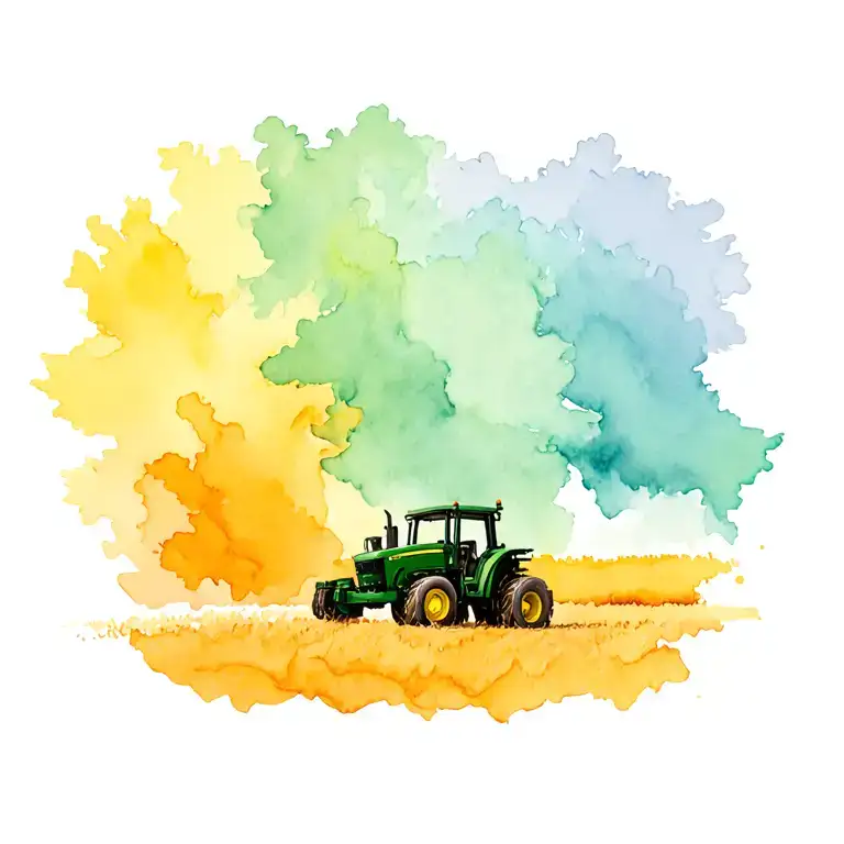 John Deere tractor tattoo design idea