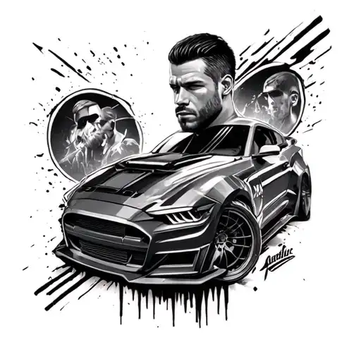 Fast And Furious tattoo design idea