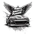 Fast And Furious tattoo design idea