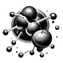 Caffeine Molecule tattoo design idea