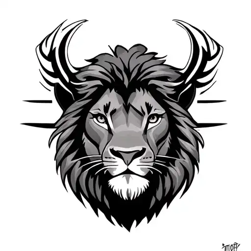 The Lion King and Top Gun barrel intertwined tattoo design idea